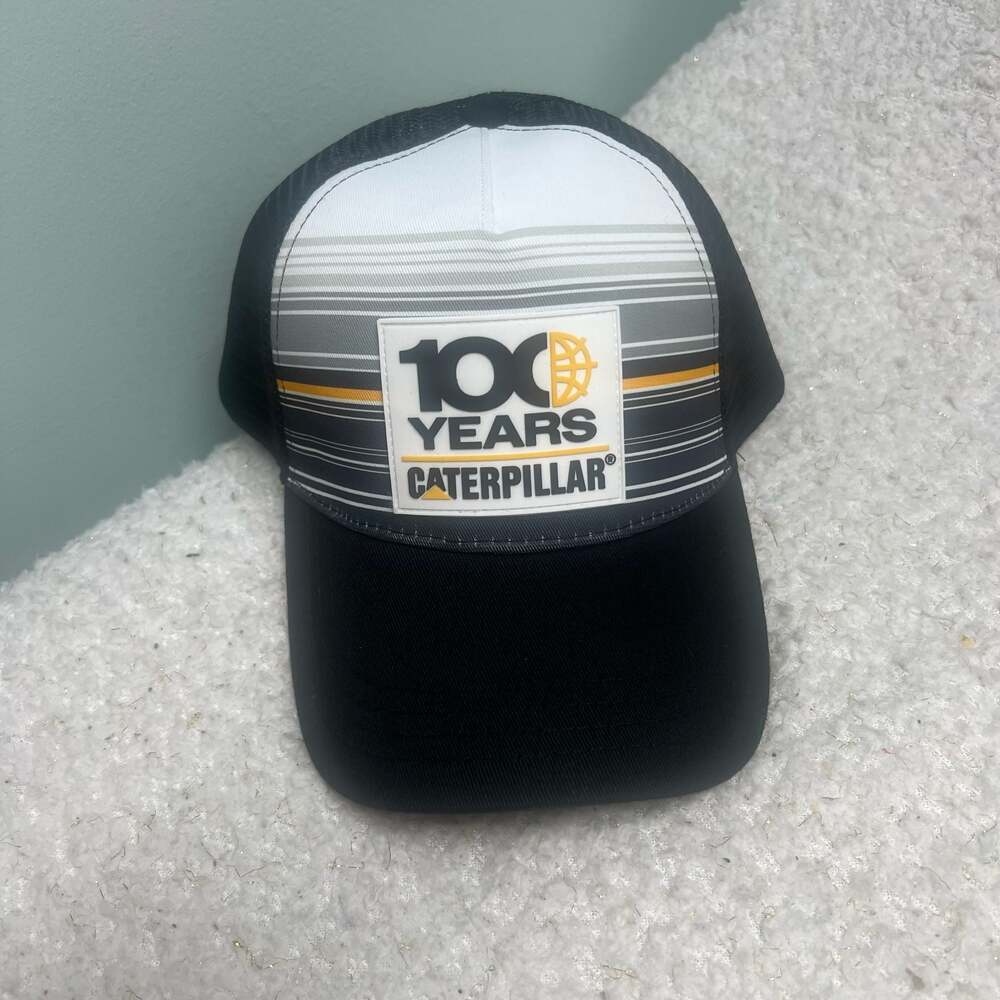 Lot of 3 Caterpillar CAT Baseball Caps including 100 Years Anniversary Edition